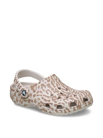 Pink Crocs Classic Leopard Clog In Neutral