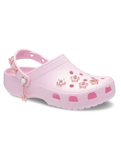 Pink Crocs Classic Metal Minis Clog In Multi