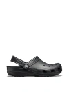 Pink Crocs Classic Solid Clogs In Black