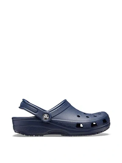 Pink Crocs Classic Solid Clogs In Blue