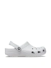 Pink Crocs Classic Solid Clogs In White