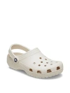 Pink Crocs Classic Solid Clogs In White
