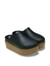 Pink Crocs Dylan Platform Clogs In Black