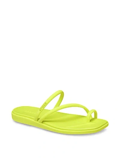 Pink Crocs Miami Toe-loop Sandal In Green
