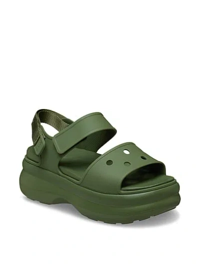 Pink Crocs Soho Y-strap Sandal In Green