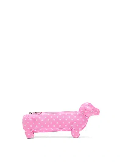 Pink Dog Makeup Brush Bag In Print
