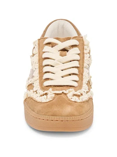 Pink Dolce Vita Notice Lace Sneakers In Multi