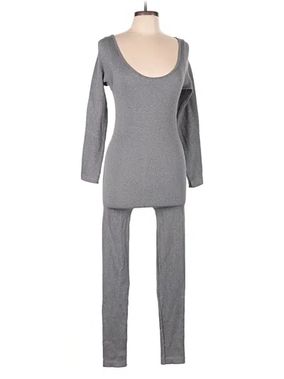 Pre-owned Pink Dot Jumpsuit In Gray