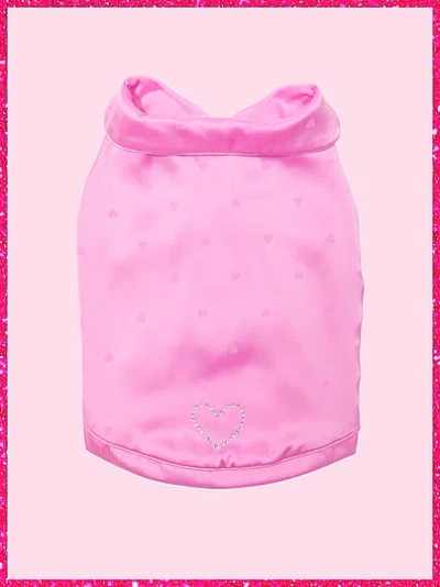 Pink | Elle Pet Satin Pajamas In