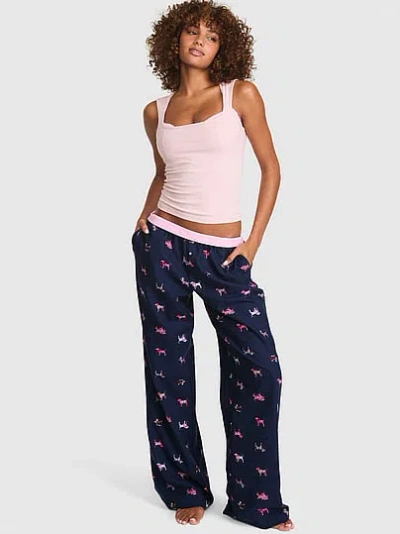 Pink Favorite Flannel Pajama Pants In Multi