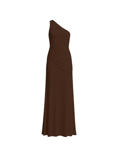 Pink Filosofy Mila One-shoulder Dress In Brown