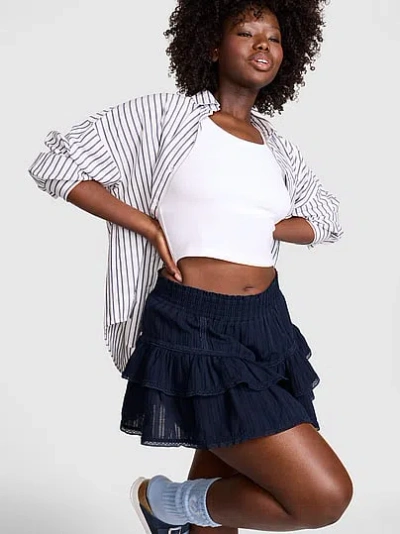 Pink Frill Seeker Ruffle Skort In Multi