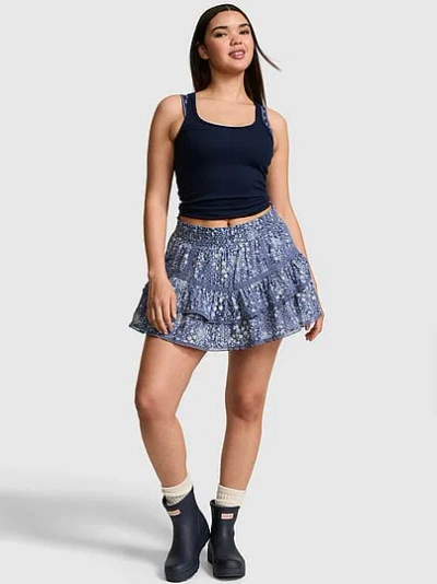 Pink Frill Seeker Ruffle Skort In Multi