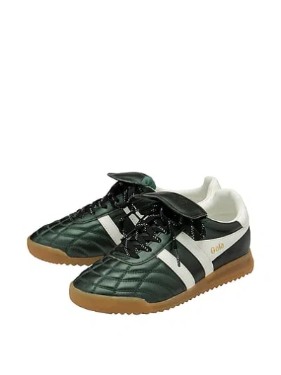 Pink Gola Stadium '86 Sneakers In Green