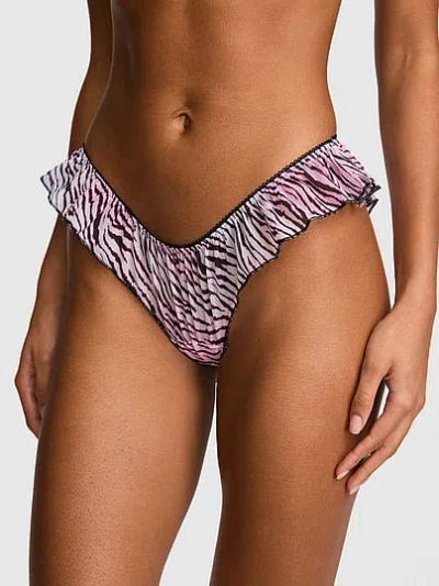 Pink Grw ™ Flutter Tanga Panty In Multi