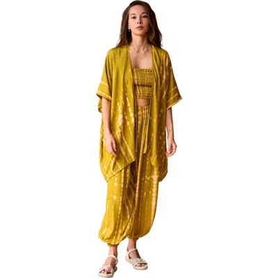 Pink Haley Angela Short Duster In Gold