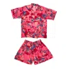 Pink Haley Pink / Purple Play Live Shine And Bright Travel Matching Set In Pink Floral In Pink/purple