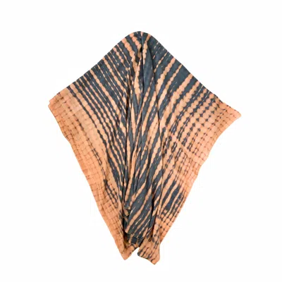 Pink Haley Women's Beach Hand Dyed Sarong - Retro Blue