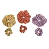Pink Haley Women's Crinkle Gingham Scrunchie Set Of Six