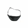 Pink Haley Women's Makayla Handwoven Leather Fanny Pack In Black In Black