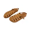 Pink Haley Women's Neutrals Yasmin Leather Sandals In Black