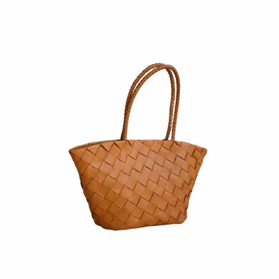 Pink Haley Women's Oaklee Handwoven Leather Tote In Black