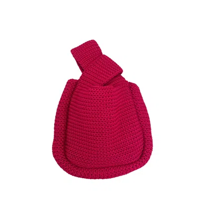 Pink Haley Women's Pink / Purple Mackenzie Knit Clutch - Fuchsia In Pink/purple