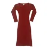 Pink Haley Women's Red Erin Long Sleeves Knit Dress In Sienna In Red