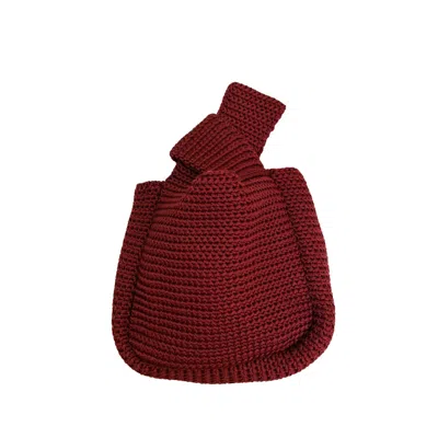 Pink Haley Women's Red Mackenzie Knit Clutch - Maroon