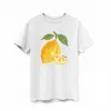 Pink Haley Women's White Lemon Supima Cotton T-shirt In White