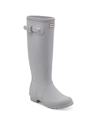 Pink Hunter Original Tall Rain Boots In Gray