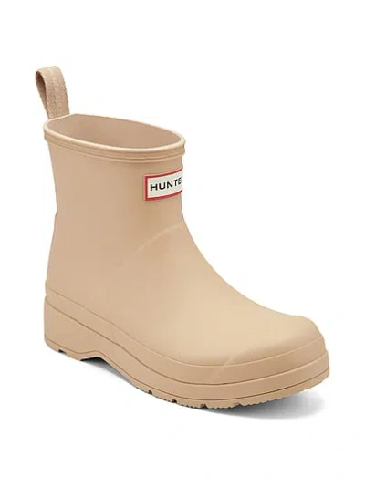 Pink Hunter Play Short Rain Boots In Sand