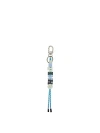 Pink Keychain Charm In Blue