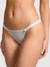 Pink Lace String Bikini Panty In Blue