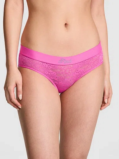 Pink Lacie Logo Hiphugger Panty In