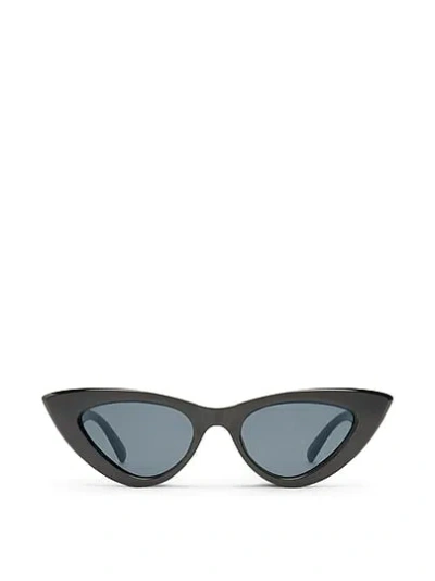 Pink Le Specs Hypnosis Sunglasses In Black