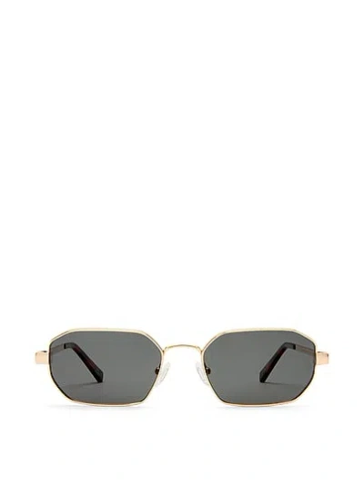 Pink Le Specs Mythic Sunglasses In Gray
