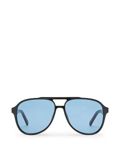 Pink Le Specs Tragic Magic Sunglasses In Black