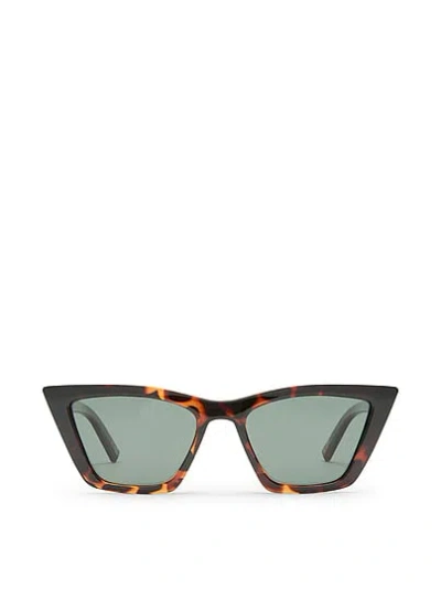 Pink Le Specs Velodrome Sunglasses In Animal Print