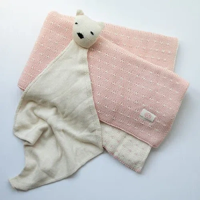 Pink Lemonade Dainty Dots Baby Blanket And Lovie Set