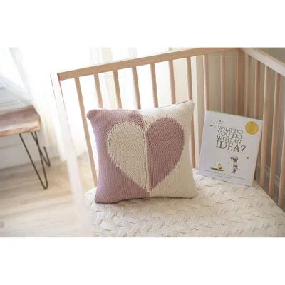 Pink Lemonade Dual Hearts Cushion Pillow, 16 X 16 In Multi