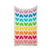 Pink Lemonade Hearts Travel Throw Blanket In Blush