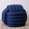 Pink Lemonade Knotted Pouf, Large In Blue