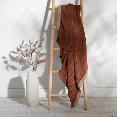 Pink Lemonade Lekha Throw In Rust