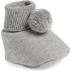 Pink Lemonade Kids'  Pompom Cotton Bootie In Grey