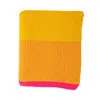 Pink Lemonade Ribbed Hearts Throw In Orange