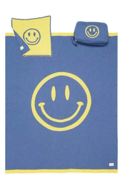Pink Lemonade Smiley Baby Set In Marine/yellow