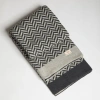 Pink Lemonade Zima Organic Cotton Throw Blanket In Gray