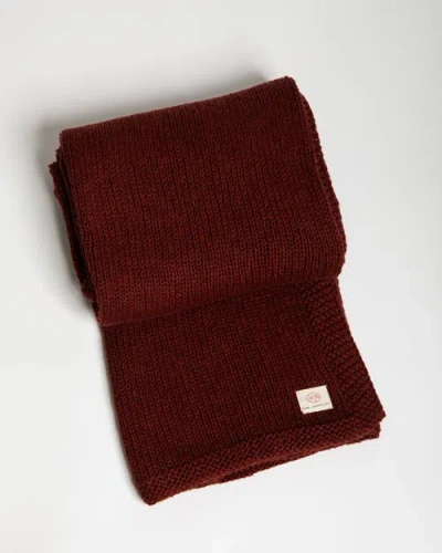 Pink Lemonade Zrestha Organic Cotton Throw Blanket In Burgundy
