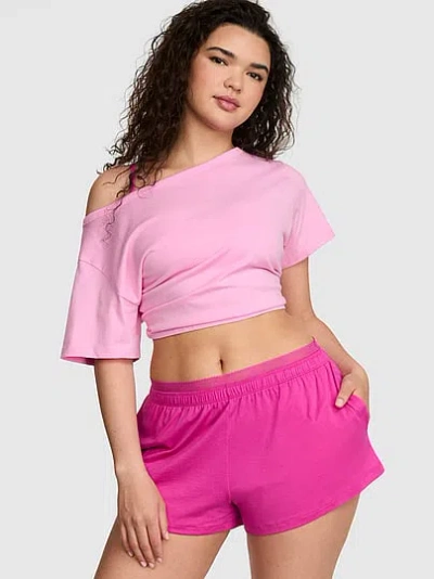 Pink Light As Air Jersey Shorts In